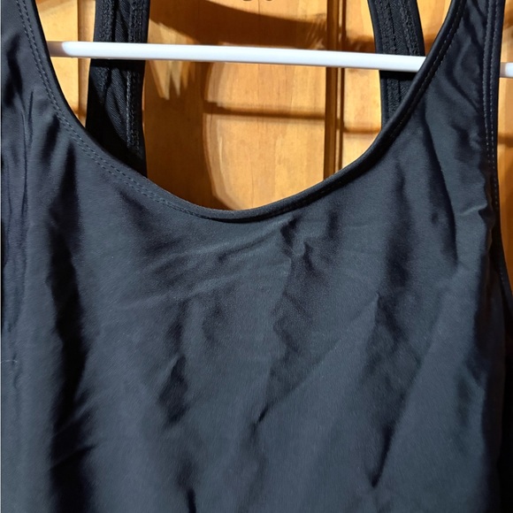 Black Women's Tank Top - Classic Scoop Neck - Picture 2 of 4